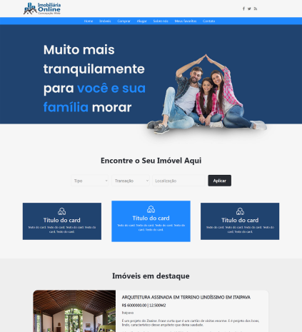 Site para imobiliria e corretores de imveis