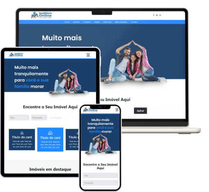 Site para imobiliria e corretores de imveis